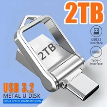 כונן נייד USB 2TB , זיכרון נייד מהיר Type-C