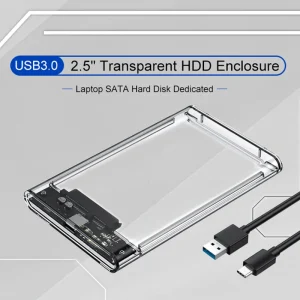 כונן קשיח נייד 2.5 אינץ' USB 3.0 שקוף - 2TB