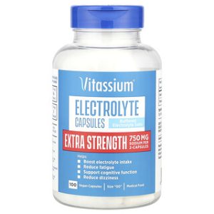כמוסות אלקטרוליטים Vitassium - 100 כמוסות טבעוניות