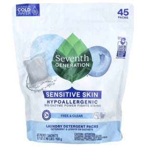 כמוסות כביסה Seventh Generation Free & Clear - 45 יחידות