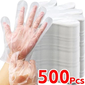 כפפות חד פעמיות למזון- 500,100 יח'- שקופות