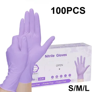 כפפות ניטריל סגולות חד פעמיות - 10-100 יח׳