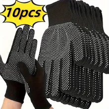 כפפות ניילון 10 יח׳ - נושמות ואנטי-החלקה
