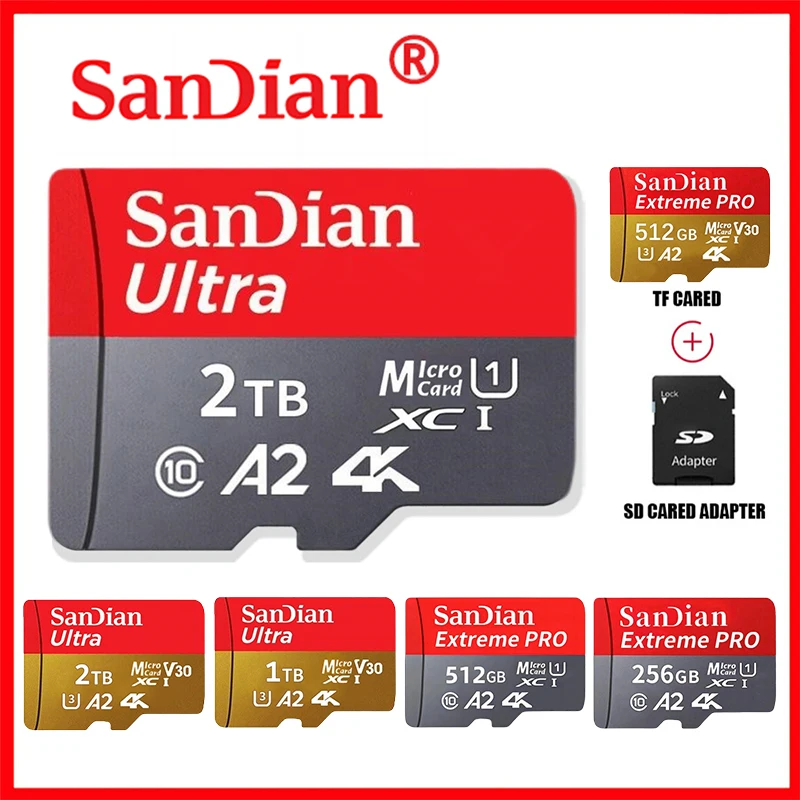 כרטיס זיכרון Micro SD Sandian Ultra - מהיר לטלפון