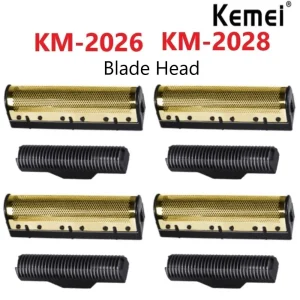 להבי גילוח חשמליים Kemei KM-2026,28 - להבים זהב מקוריים