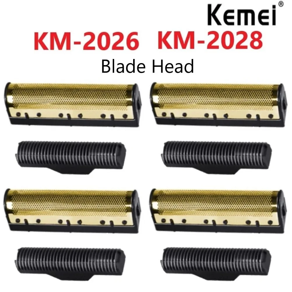 להבי גילוח חשמליים Kemei KM-2026,28 - להבים זהב מקוריים