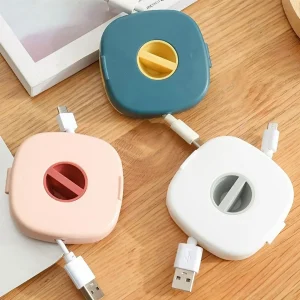 מאגד כבלים USB נייד מסתובב - מארגן כבלים קטן