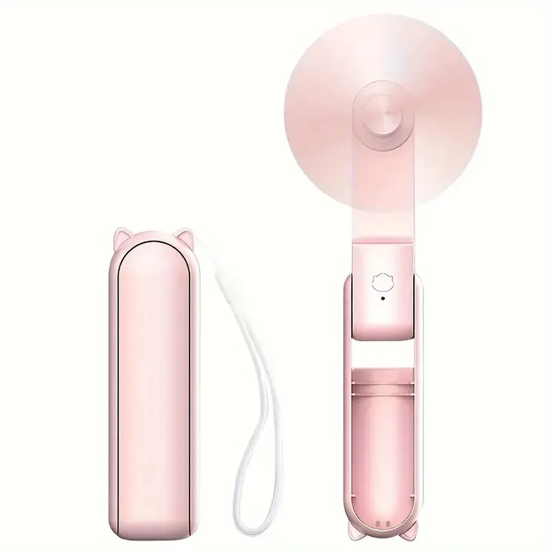 מאוורר נייד מיני - USB נטען - 3 מהירויות - לנשים