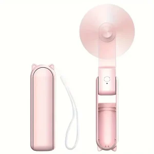 מאוורר נייד מיני - נטען USB, מתקפל, 3 מהירויות