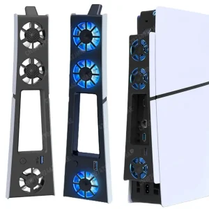 מאוורר קירור PS5 Slim - שקט, תאורה וקירור יעיל