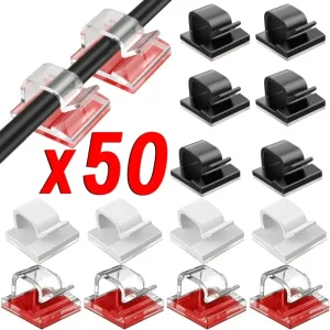 מאורגן כבלים - 10,20,50 יח' מחזיק כבל USB לבית ולמשרד