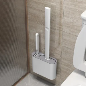 מברשת אסלה סיליקון עם מחזיק - ניקוי WC יעיל