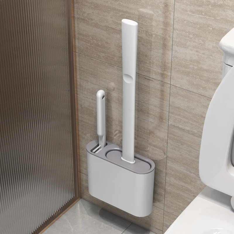 מברשת אסלה סיליקון עם מחזיק - ניקוי WC יעיל