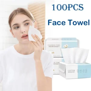 מגבונים לפנים רב פעמיים - 100 יחידות - הסרת איפור