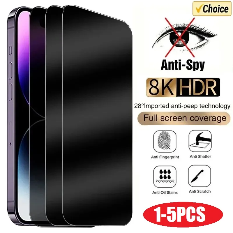 מגן מסך פרטי לאייפון - 1-5 יחידות , iPhone