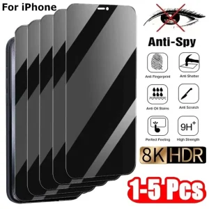 מגן מסך פרטי לאייפון - זכוכית מחוסמת Anti-Spy