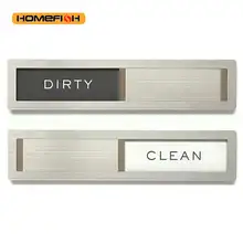 מגנט למדיח כלים - Clean Dirty - נירוסטה שחור לבן
