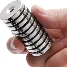 מגנטים חזקים 20x3-5 מ,מ - 10,20,30 יח' למדע ותעשייה