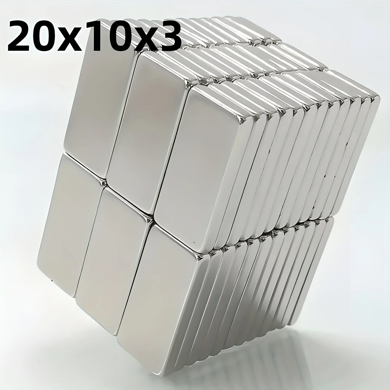 מגנטים תעשייתיים מלבניים 20x10x3mm - 20,50 יח'