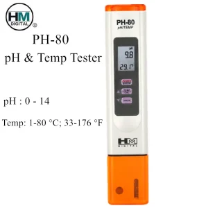 מד pH דיגיטלי HM PH-80 - בודק איכות מים לבריכה