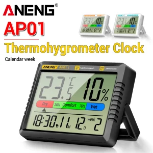 מד טמפרטורה ולחות ANENG AP01 - דיגיטלי נייד