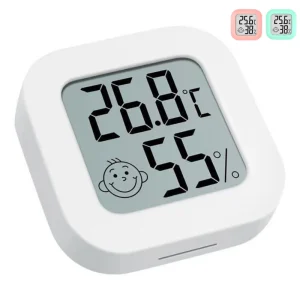 מד טמפרטורה ולחות דיגיטלי LCD - לבית ולחדר