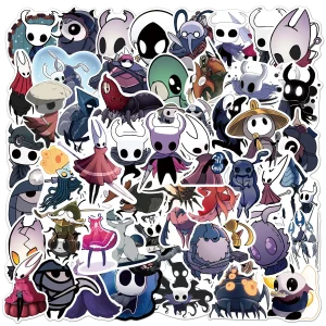 מדבקות Hollow Knight - 54 יח׳, עמידות למים