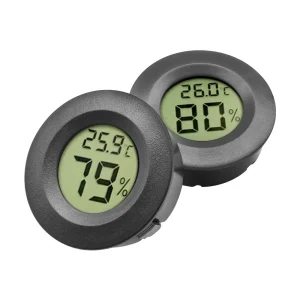 מדחום ומד לחות דיגיטלי מיני LCD - למקרר ומקפיא