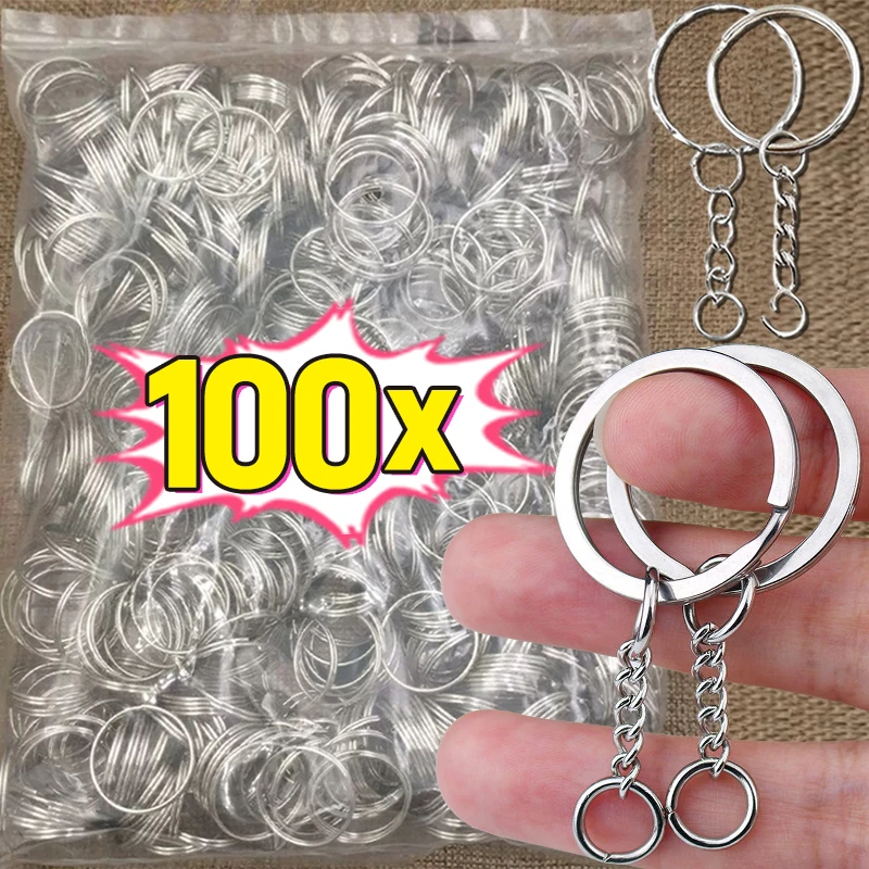 מחזיקי מפתחות נירוסטה - 50,100 יחידות - DIY