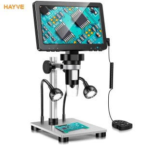 מיקרוסקופ דיגיטלי 1200X לתיקון טלפונים - Hayve 7 אינץ'