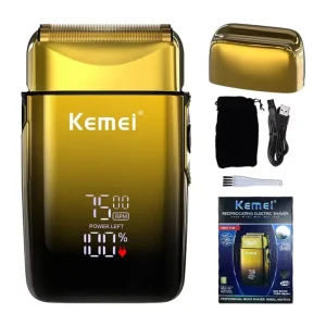מכונת גילוח חשמלית Kemei TX10 - לגבר עם תצוגת LED