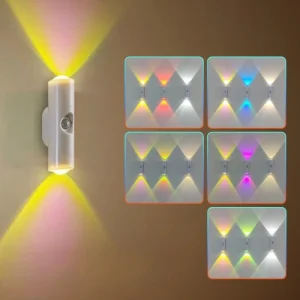 מנורת לילה RGB גראדיאנט-חיישן תנועה מגנטי נטען