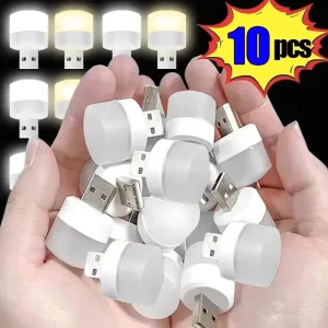 מנורת לילה USB מיני LED - 10,1 יחידות - תאורה ניידת