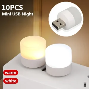 מנורת לילה USB מיני - תאורת קריאה חמה וניידת
