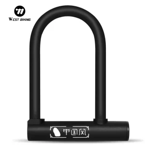 מנעול אופניים U Lock WEST BIKING - נעילת בטחון לאופניים