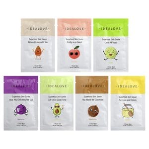 מסכות פנים אידיאליות Idealove- סופר פוד, מארז 7 יח'