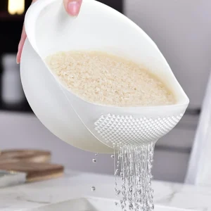 מסננת אורז - קערת ניקוז עם ידית - 1,3 יח'