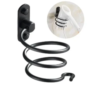 מעמד למייבש שיער מנירוסטה לתלייה - מעוצב לבית