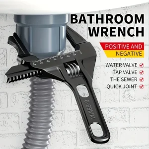 מפתח שוודי מתכוונן לאמבטיה- 16-68 מ,מ שחור