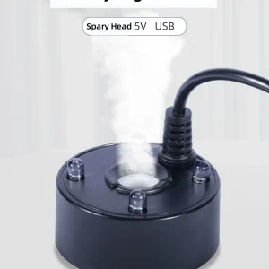 מרסס ערפל USB צבעוני לאקווריום - 4 נוריות LED