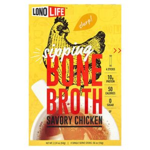 מרק עצמות עוף Lonolife - מקלות מנה בודדת