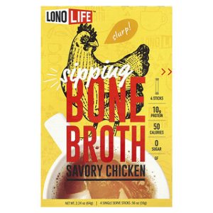 מרק עצמות עוף Lonolife - מקלות מנה בודדת