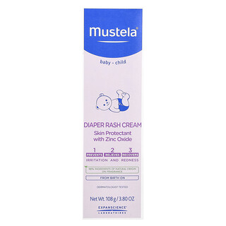 משחת החתלה Mustela לתינוקות - ללא ריח - 108 גרם