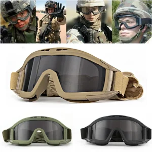 משקפי Airsoft טקטיים 3 עדשות - הגנה בטוחה