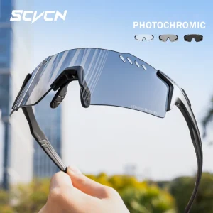 משקפי רכיבה פוטוכרומיים SCVCN- ספורט, MTB, UV400