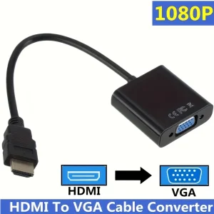 מתאם HDTV ל-VGA זהב - אוניברסלי למחשב נייד