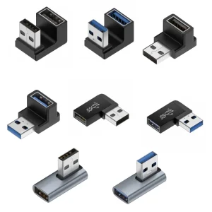 מתאם USB 3.0 בזווית ישרה למחשב נייד - 10Gbps