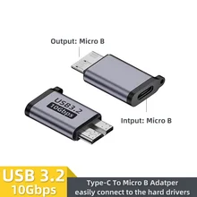 מתאם USB C ל-Micro B - חיבור מהיר לכונן חיצוני