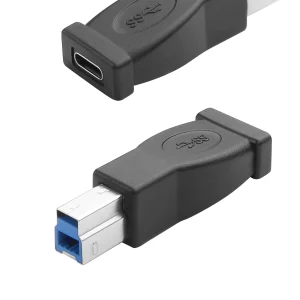 מתאם USB Type C ל-USB 3.0 B - למדפסת דיסק קשיח