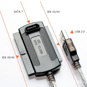 מתאם USB ל-IDE SATA - לדיסקים קשיחים 2.5,3.5 אינץ'